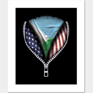 Djiboutian Flag  Djibouti Flag American Flag Zip Down - Gift for Djiboutian From Djibouti Posters and Art